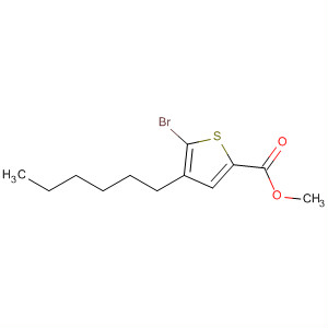 2-Thiophenecarboxylic acid, 5-bromo-4-hexyl-, methyl ester