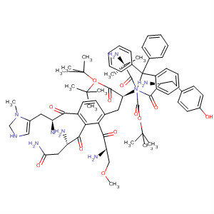 L-Phenylalanine,N-[(1,1-dimethylethoxy)carbonyl]-3-methyl-L-histidyl-N-(triphenylmethyl)-L-asparaginyl-2-methylalanyl-O-(1,1-dimethylethyl)-L-seryl-O-(1,1-dimethylethyl)-D-tyrosyl-, methyl ester