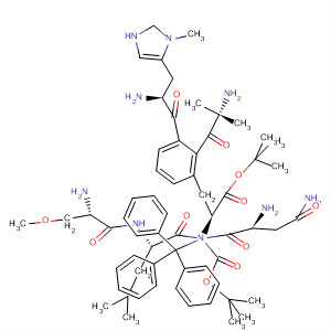 D-Phenylalanine,N-[(1,1-dimethylethoxy)carbonyl]-3-methyl-L-histidyl-N-(triphenylmethyl)-L-asparaginyl-2-methylalanyl-O-(1,1-dimethylethyl)-L-seryl-D-leucyl-,methyl ester