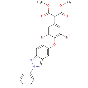 Propanedioic acid,2-[3,5-dibromo-4-[(2-phenyl-2H-indazol-5-yl)oxy]phenyl]-, 1,3-dimethylester