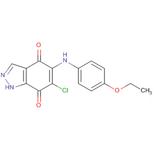 1H-Indazole-4,7-dione, 6-chloro-5-[(4-ethoxyphenyl)amino]-