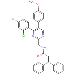 Benzenepropanamide,N-[[4-(2,4-dichlorophenyl)-5-(4-methoxyphenyl)-2-pyrimidinyl]methyl]-b-phenyl-