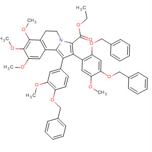 Pyrrolo[2,1-a]isoquinoline-3-carboxylic acid,5,6-dihydro-7,8,9-trimethoxy-2-[5-methoxy-2,4-bis(phenylmethoxy)phenyl]-1-[3-methoxy-4-(phenylmethoxy)phenyl]-, ethyl ester