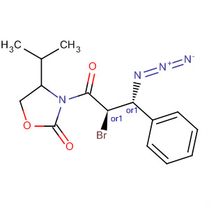 2-Oxazolidinone,3-[(2R,3R)-3-azido-2-bromo-1-oxo-3-phenylpropyl]-4-(1-methylethyl)-,rel-
