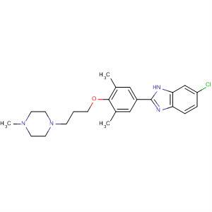 1H-Benzimidazole,6-chloro-2-[3,5-dimethyl-4-[3-(4-methyl-1-piperazinyl)propoxy]phenyl]-