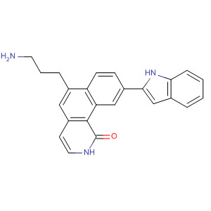Benz[h]isoquinolin-1(2H)-one, 6-(3-aminopropyl)-9-(1H-indol-2-yl)-