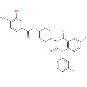 Benzamide,N-[cis-4-[1-(3,4-difluorophenyl)-6-fluoro-1,4-dihydro-2,4-dioxopyrido[2,3-d]pyrimidin-3(2H)-yl]cyclohexyl]-3-hydroxy-4-methyl-