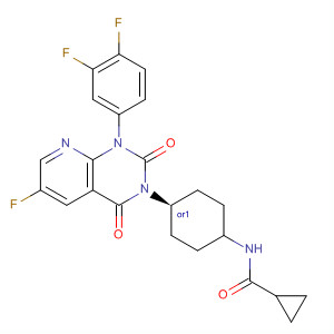 Cyclopropanecarboxamide,N-[cis-4-[1-(3,4-difluorophenyl)-6-fluoro-1,4-dihydro-2,4-dioxopyrido[2,3-d]pyrimidin-3(2H)-yl]cyclohexyl]-
