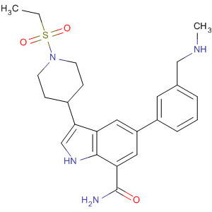 1H-Indole-7-carboxamide,3-[1-(ethylsulfonyl)-4-piperidinyl]-5-[3-[(methylamino)methyl]phenyl]-