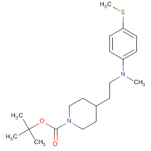 1-Piperidinecarboxylic acid,4-[2-[methyl[4-(methylthio)phenyl]amino]ethyl]-, 1,1-dimethylethyl ester