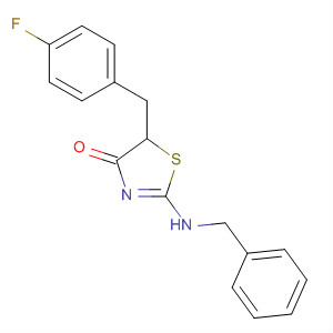 4(5H)-Thiazolone, 5-[(4-fluorophenyl)methyl]-2-[(phenylmethyl)amino]-