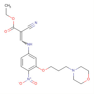 2-Propenoic acid,2-cyano-3-[[3-[3-(4-morpholinyl)propoxy]-4-nitrophenyl]amino]-, ethylester