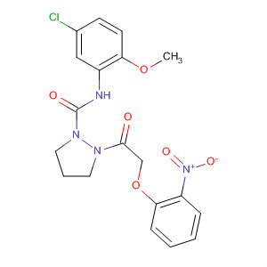 1-Pyrazolidinecarboxamide,N-(5-chloro-2-methoxyphenyl)-2-[2-(2-nitrophenoxy)acetyl]-