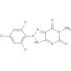 2H-1,2,3-Triazolo[4,5-d]pyrimidine-5,7(3H,6H)-dione,6-methyl-2-(2,4,6-trichlorophenyl)-