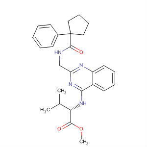 L-Valine,N-[2-[[[(1-phenylcyclopentyl)carbonyl]amino]methyl]-4-quinazolinyl]-,methyl ester