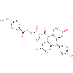 L-Leucine, N-acetyl-L-tyrosyl-,2-[[[(4-methoxybenzoyl)oxy]amino]carbonyl]hydrazide