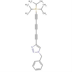 1H-1,2,3-Triazole,1-(phenylmethyl)-4-[6-[tris(1-methylethyl)silyl]-1,3,5-hexatriyn-1-yl]-