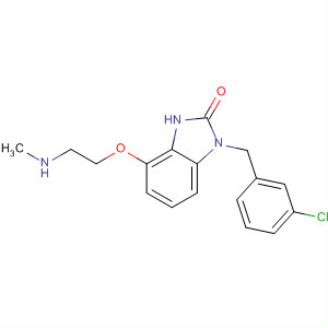 2H-Benzimidazol-2-one,1-[(3-chlorophenyl)methyl]-1,3-dihydro-4-[2-(methylamino)ethoxy]-
