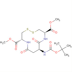 1,2-Dithia-5,10-diazacyclododecane-4,11-dicarboxylic acid,7-[[(1,1-dimethylethoxy)carbonyl]amino]-6,9-dioxo-, 4,11-dimethyl ester,(4R,7S,11R)-