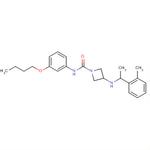 1-Azetidinecarboxamide,N-(3-butoxyphenyl)-3-[[1-(2-methylphenyl)ethyl]amino]-