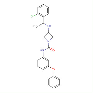 1-Azetidinecarboxamide,3-[[1-(2-chlorophenyl)ethyl]amino]-N-(3-phenoxyphenyl)-