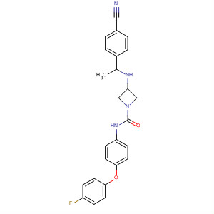 1-Azetidinecarboxamide,3-[[1-(4-cyanophenyl)ethyl]amino]-N-[4-(4-fluorophenoxy)phenyl]-