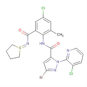 1H-Pyrazole-5-carboxamide,3-bromo-N-[4-chloro-2-methyl-6-[[(tetrahydro-1-thienylidene)amino]carbonyl]phenyl]-1-(3-chloro-2-pyridinyl)-