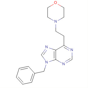 9H-Purine, 6-[2-(4-morpholinyl)ethyl]-9-(phenylmethyl)-