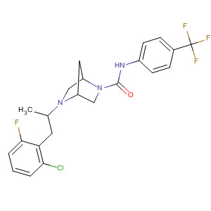 2,5-Diazabicyclo[2.2.1]heptane-2-carboxamide,5-[2-(2-chloro-6-fluorophenyl)-1-methylethyl]-N-[4-(trifluoromethyl)phenyl]-