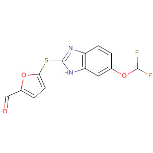 2-Furancarboxaldehyde,5-[[6-(difluoromethoxy)-1H-benzimidazol-2-yl]thio]-