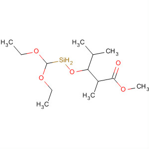 Pentanoic acid, 3-[(diethoxymethylsilyl)oxy]-2,4-dimethyl-, methyl ester,(2R,3R)-rel-