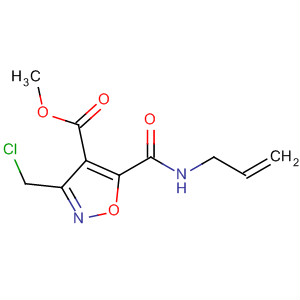 4-Isoxazolecarboxylic acid,3-(chloromethyl)-5-[(2-propen-1-ylamino)carbonyl]-, methyl ester