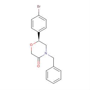 3-Morpholinone, 6-(4-bromophenyl)-4-(phenylmethyl)-, (6S)-