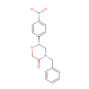 3-Morpholinone, 6-(4-nitrophenyl)-4-(phenylmethyl)-, (6R)-