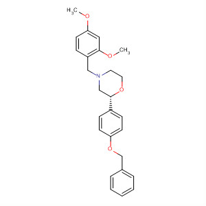 Morpholine,4-[(2,4-dimethoxyphenyl)methyl]-2-[4-(phenylmethoxy)phenyl]-, (2R)-