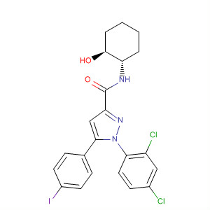 1H-Pyrazole-3-carboxamide,1-(2,4-dichlorophenyl)-4,5-dihydro-N-[(1S,2S)-2-hydroxycyclohexyl]-5-(4-iodophenyl)-