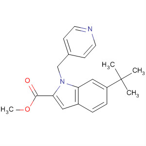 1H-Indole-2-carboxylic acid, 6-(1,1-dimethylethyl)-1-(4-pyridinylmethyl)-,methyl ester