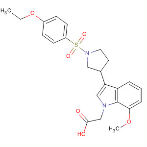 1H-Indole-1-acetic acid,3-[1-[(4-ethoxyphenyl)sulfonyl]-3-pyrrolidinyl]-7-methoxy-