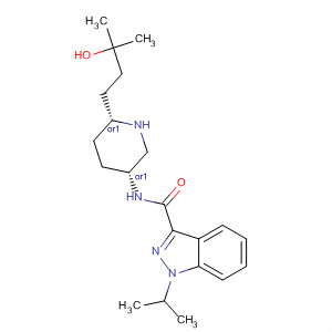 1H-Indazole-3-carboxamide,N-[(3R,6R)-6-(3-hydroxy-3-methylbutyl)-3-piperidinyl]-1-(1-methylethyl)-,rel-