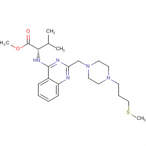 L-Valine,N-[2-[[4-[3-(methylthio)propyl]-1-piperazinyl]methyl]-4-quinazolinyl]-,methyl ester