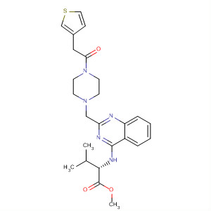L-Valine,N-[2-[[4-[2-(3-thienyl)acetyl]-1-piperazinyl]methyl]-4-quinazolinyl]-, methylester