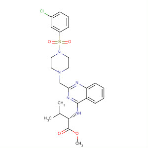 L-Valine,N-[2-[[4-[(3-chlorophenyl)sulfonyl]-1-piperazinyl]methyl]-4-quinazolinyl]-,methyl ester