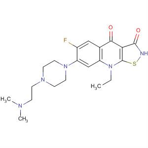 Isothiazolo[5,4-b]quinoline-3,4(2H,9H)-dione,7-[4-[2-(dimethylamino)ethyl]-1-piperazinyl]-9-ethyl-6-fluoro-