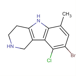 1H-Pyrido[4,3-b]indole, 8-bromo-9-chloro-2,3,4,5-tetrahydro-6-methyl-