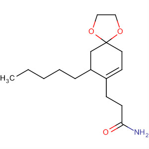 1,4-Dioxaspiro[4.5]dec-7-ene-8-propanamide, 9-pentyl-