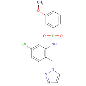 Benzenesulfonamide,N-[5-chloro-2-(1H-1,2,3-triazol-1-ylmethyl)phenyl]-3-methoxy-