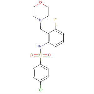 Benzenesulfonamide,4-chloro-N-[3-fluoro-2-(4-morpholinylmethyl)phenyl]-