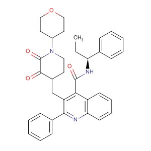 4-Quinolinecarboxamide,3-[[2,3-dioxo-1-(tetrahydro-2H-pyran-4-yl)-4-piperidinyl]methyl]-2-phenyl-N-[(1S)-1-phenylpropyl]-