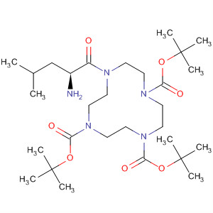 1,4,7,10-Tetraazacyclododecane-1,4,7-tricarboxylic acid,10-[(2S)-2-amino-4-methyl-1-oxopentyl]-, 1,4,7-tris(1,1-dimethylethyl)ester