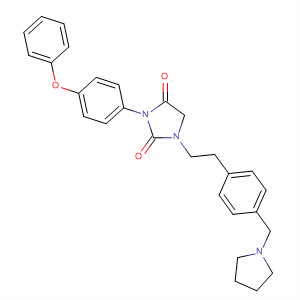 2,4-Imidazolidinedione,3-(4-phenoxyphenyl)-1-[2-[4-(1-pyrrolidinylmethyl)phenyl]ethyl]-